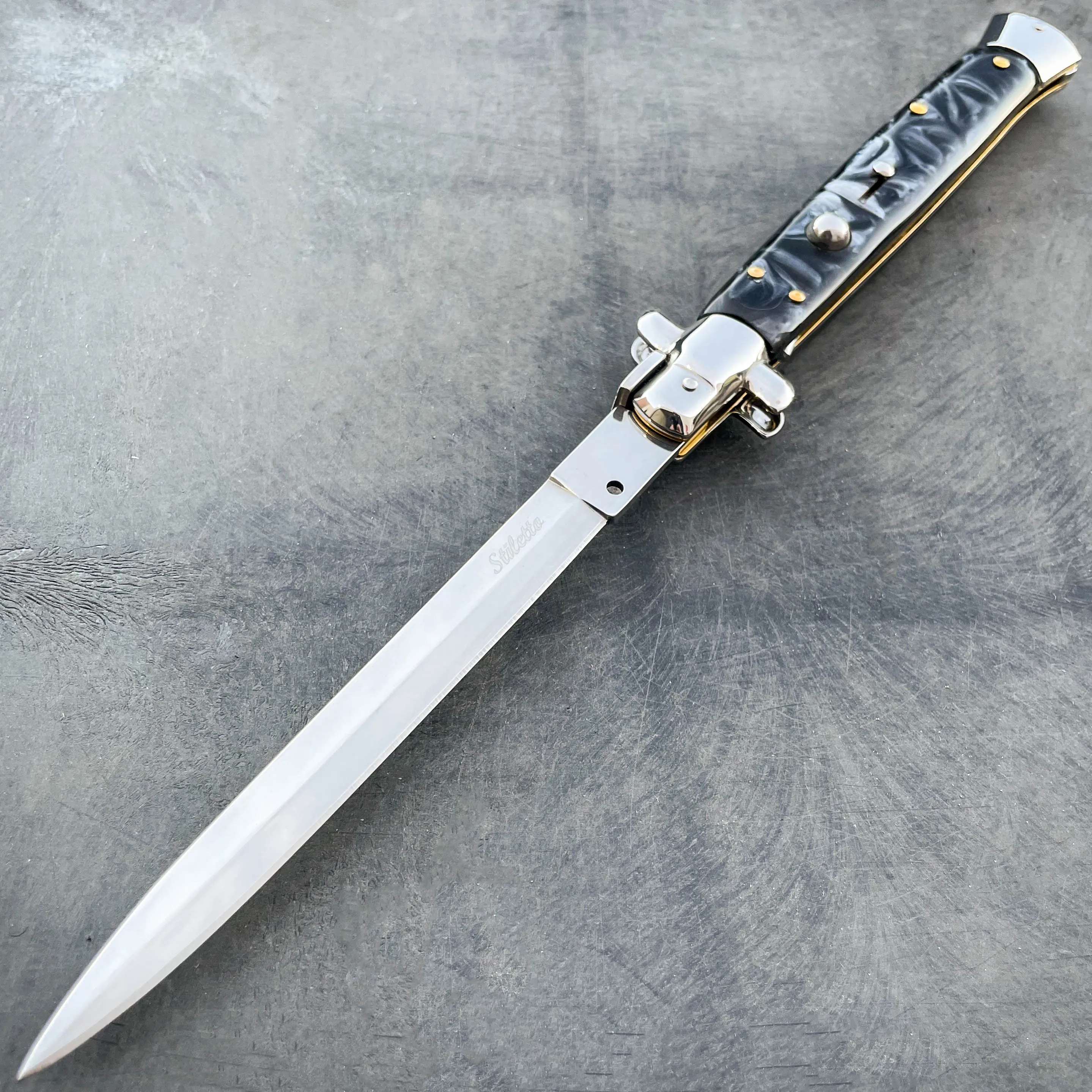 13" Big Boy Auto Italian Stiletto (MASSIVE KNIFE)