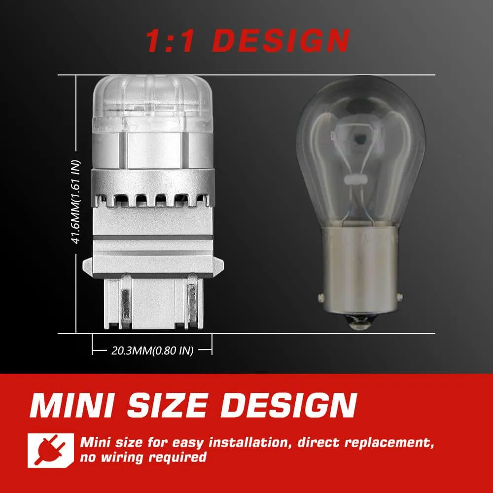 3157 3156 4157 3057  Brake Light Bulb Back Up Reverse Lights LED Bulbs - Red/Yellow/White