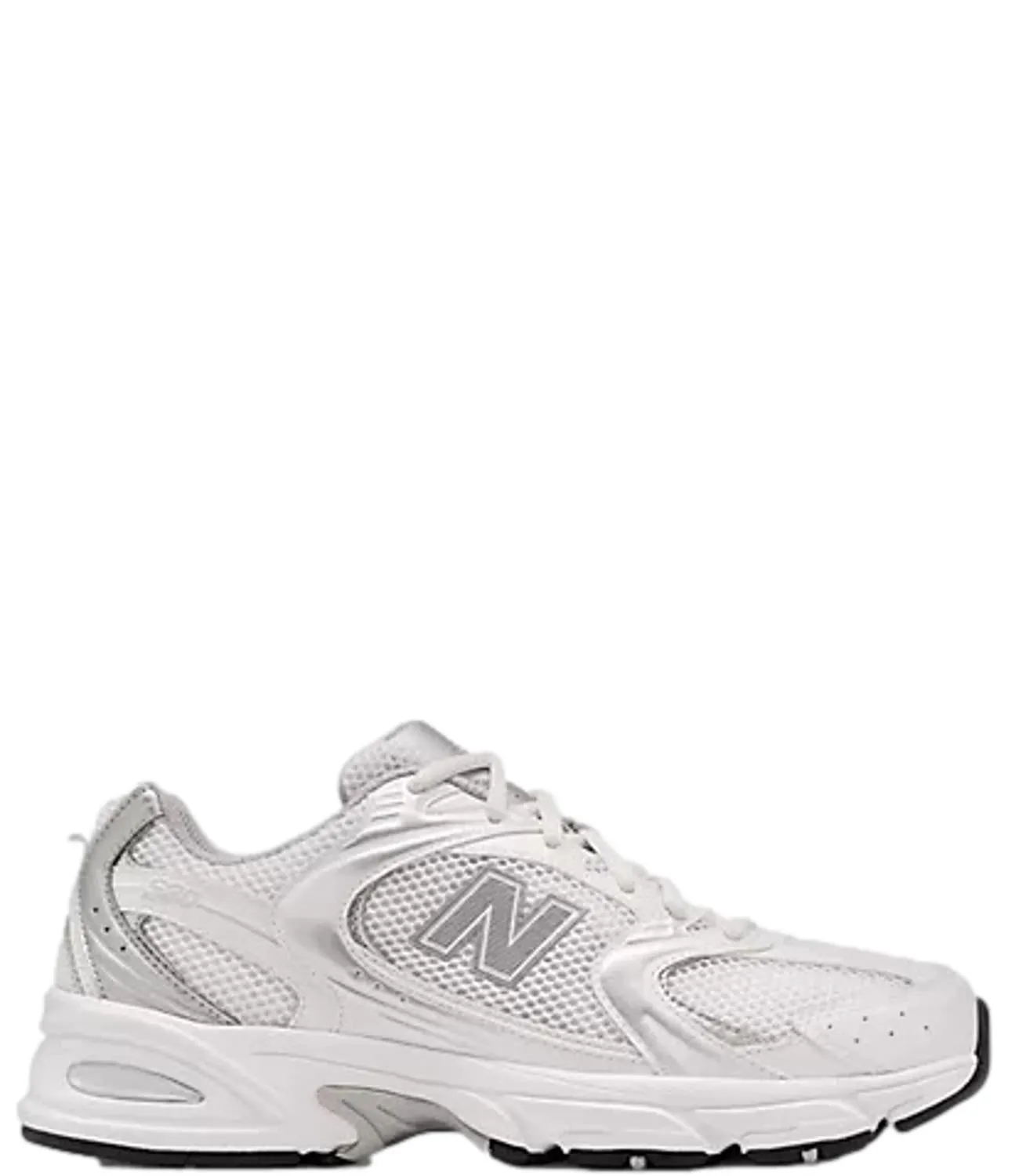530 Sneakers bianca e grigia argento