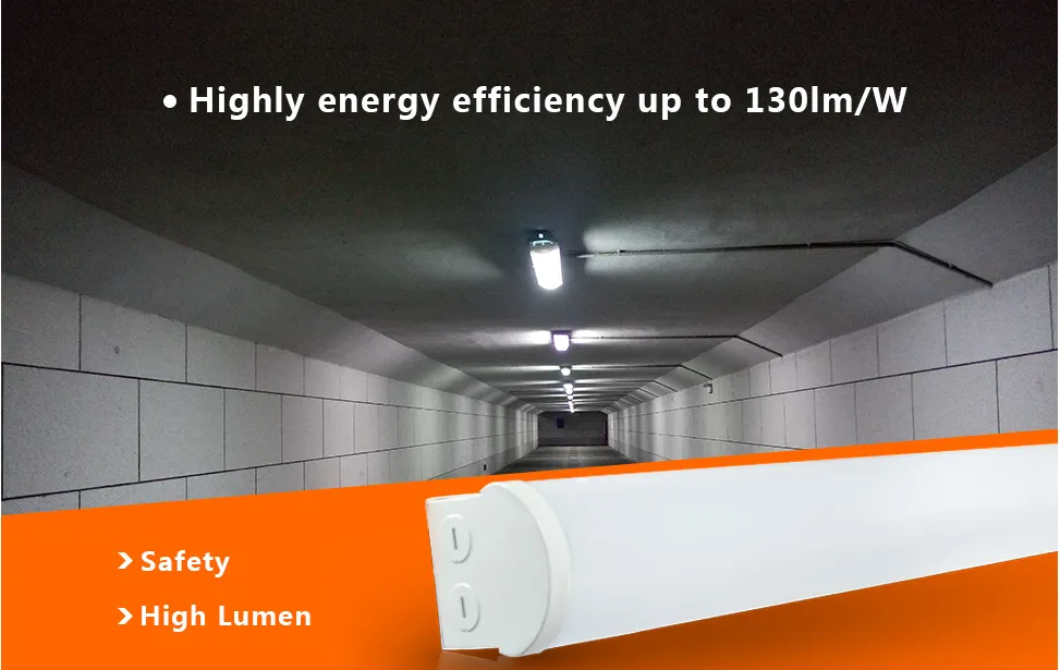 8 Foot Shop Light (4-PACK)  68w 8840lm 5000K 0-10v Low Voltage Dimmable 100-277VAC