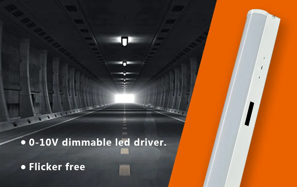8 Foot Shop Light (4-PACK)  68w 8840lm 5000K 0-10v Low Voltage Dimmable 100-277VAC