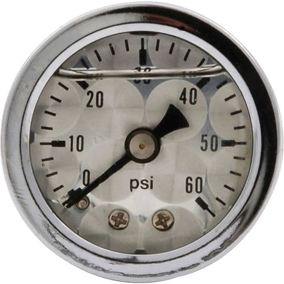 Allstar Performance Shockproof Engine Turned 0-60 PSI Gauge - 1-1/2"