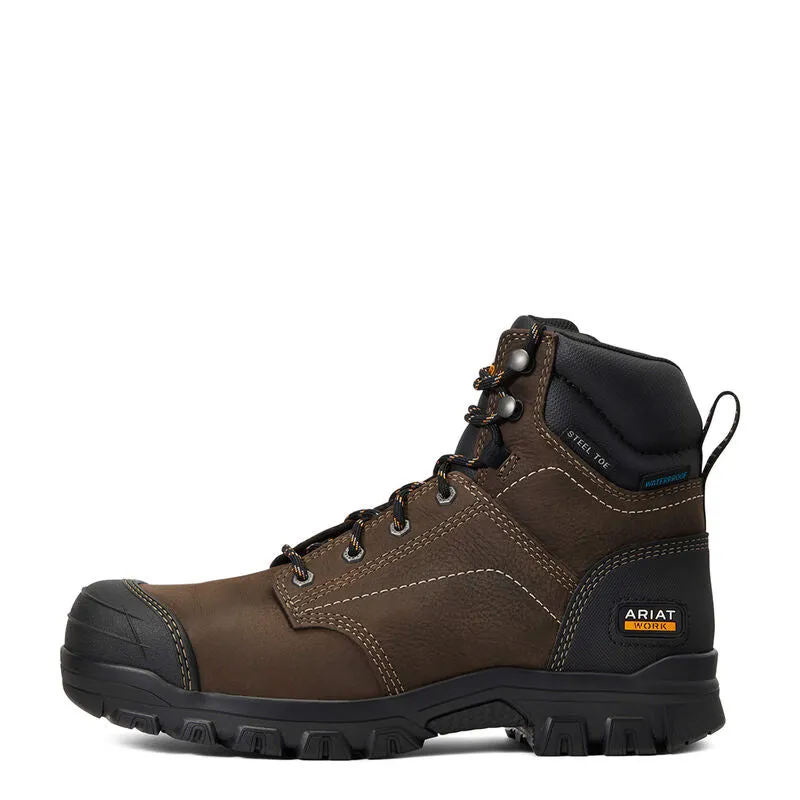 ARIAT WOMEN'S Style No. 10040405 Treadfast 6" Waterproof Steel Toe Work Boot