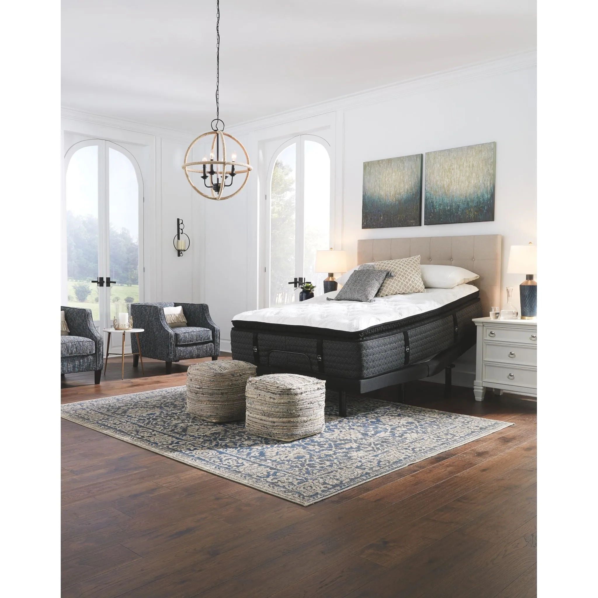 Ashley Sleep Loft and Madison Ultra Pillow Top Innerspring 17.5 inch Mattress In A Box