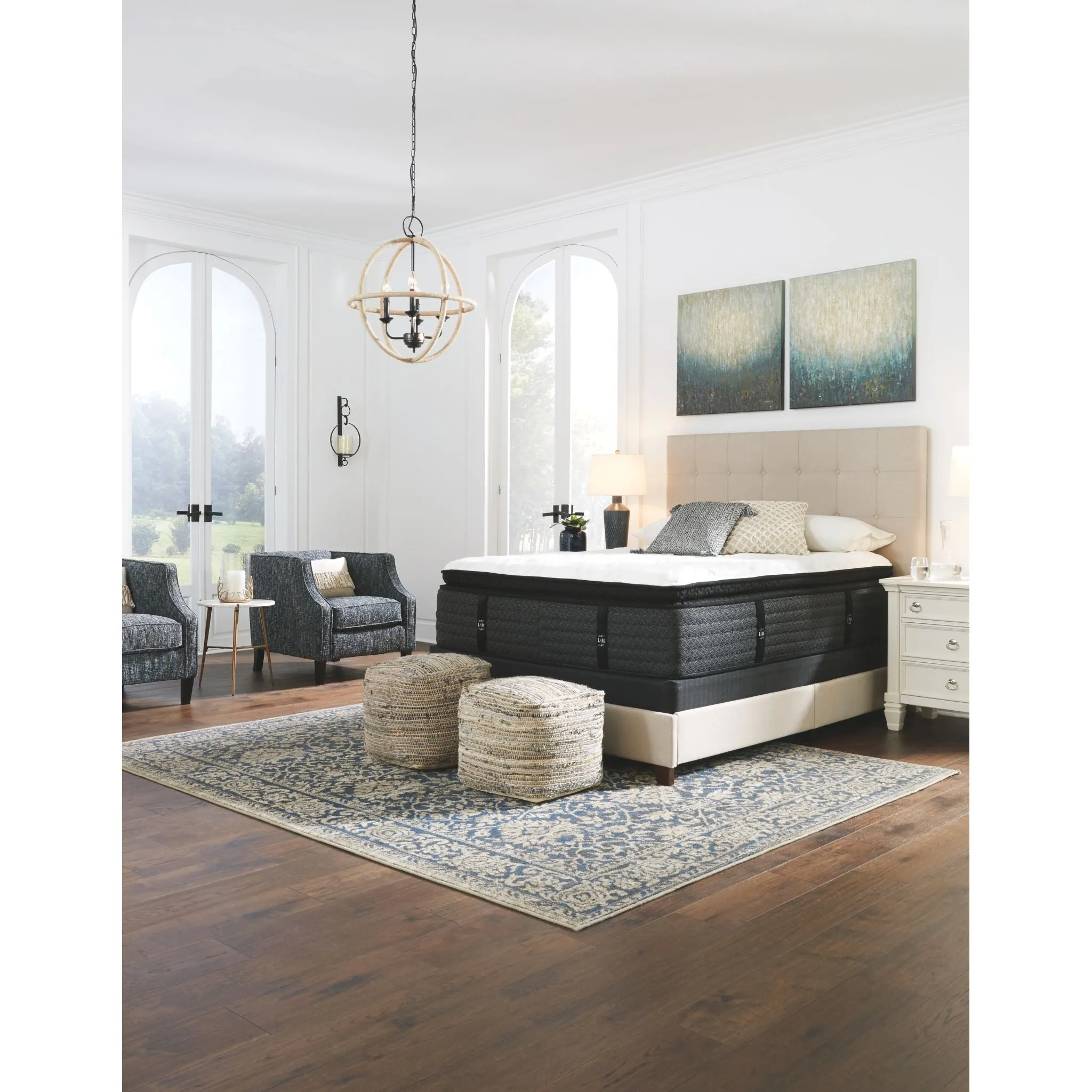 Ashley Sleep Loft and Madison Ultra Pillow Top Innerspring 17.5 inch Mattress In A Box