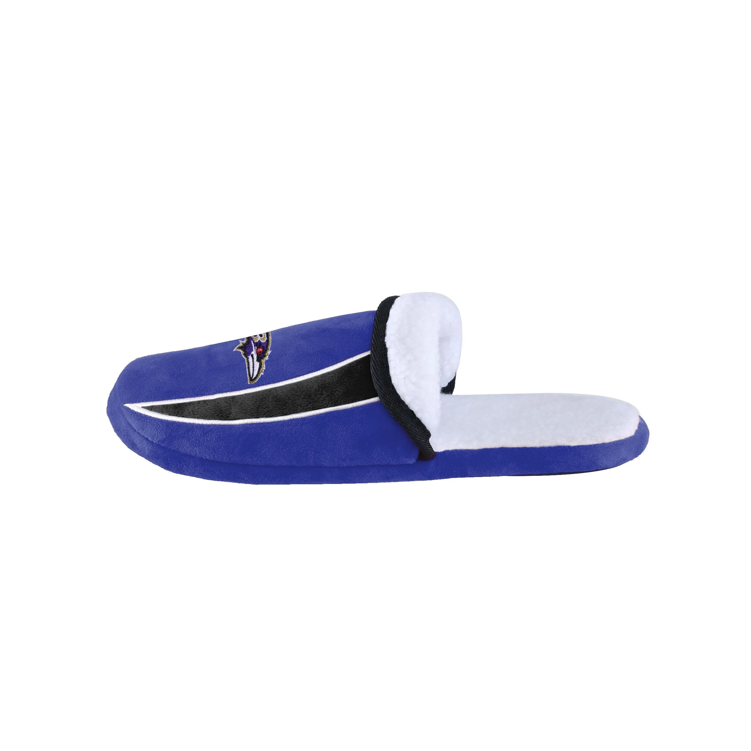 Baltimore Ravens NFL Mens Sherpa Slide Slippers