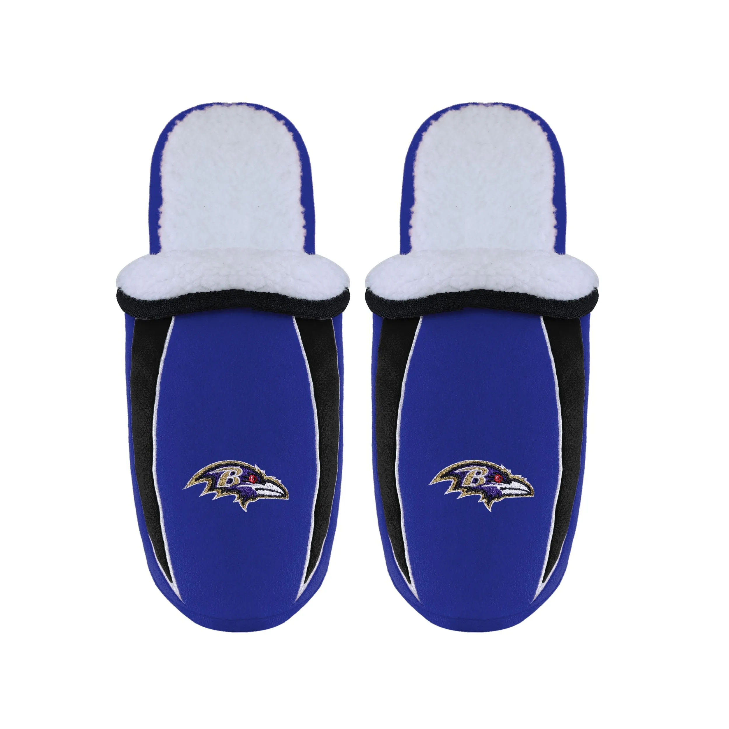 Baltimore Ravens NFL Mens Sherpa Slide Slippers