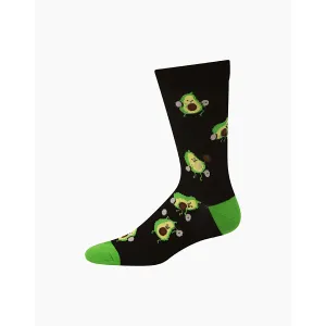 Bamboozld Mens Pumpin Avo Bamboo Sock Black