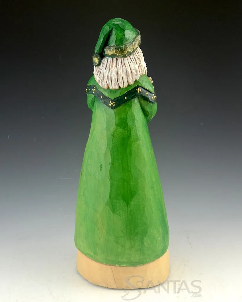 Beautiful Celtic Santa Carving by Barbara Scoles