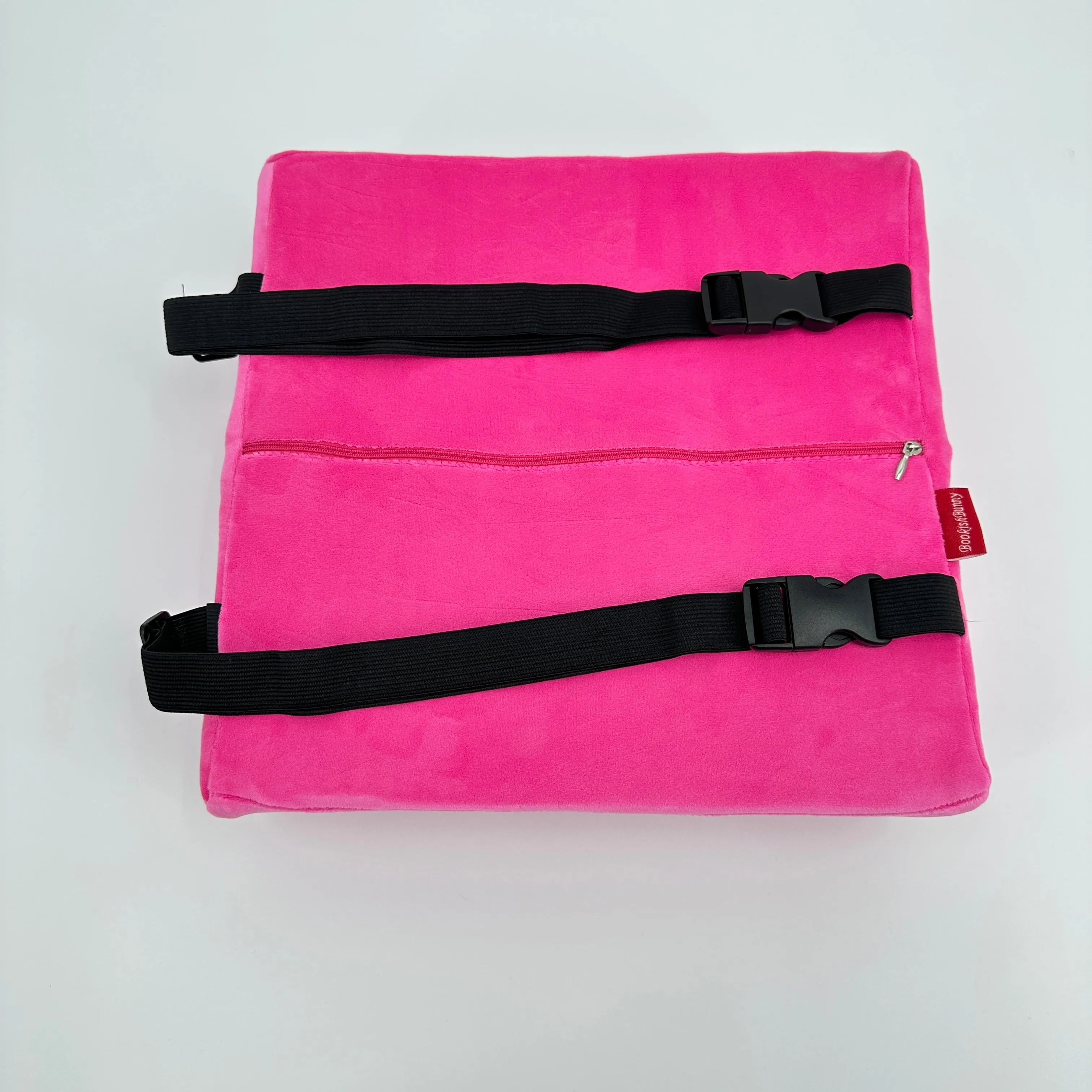 Cushion - Lumbar Back Cushion with Upgraded Velvet Cover and 2 Adjustable Straps