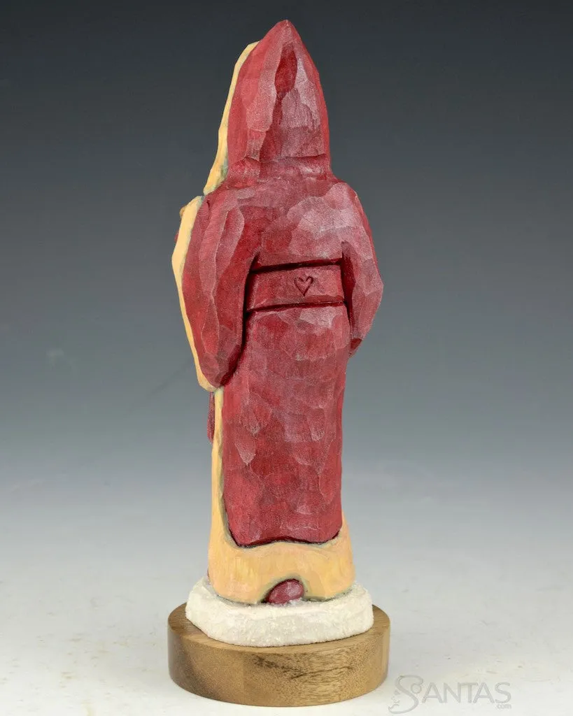 Ellis Olson 7.7 inch Santa with Christmas Box
