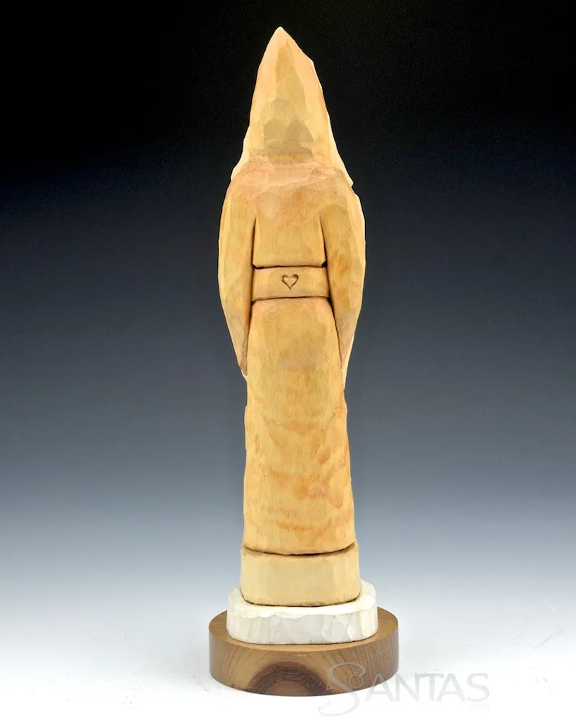 Ellis Olson Natural Santa with Nice List 10 inches