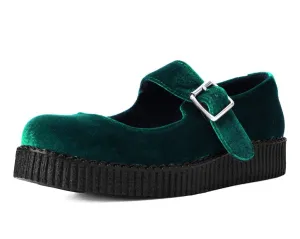 Emerald Velvet Viva II Mary Jane