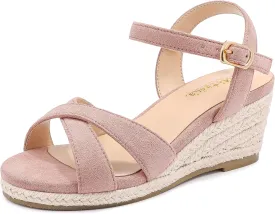 Girls Wedge Sandals Espadrilles Flatform Open Toe Dressy Girls Heels Summer Shoes Little Big Kid