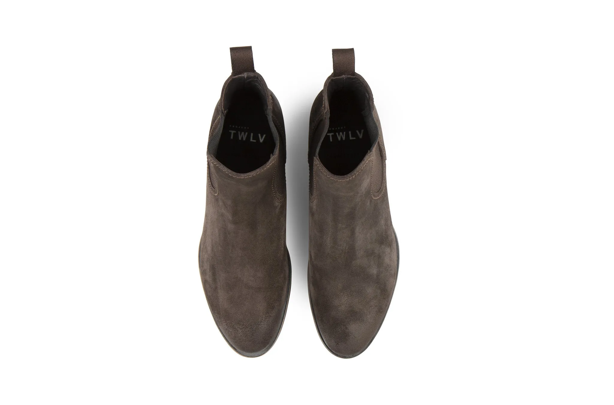 Hanoi Coffee Suede Leather Chelsea Boots