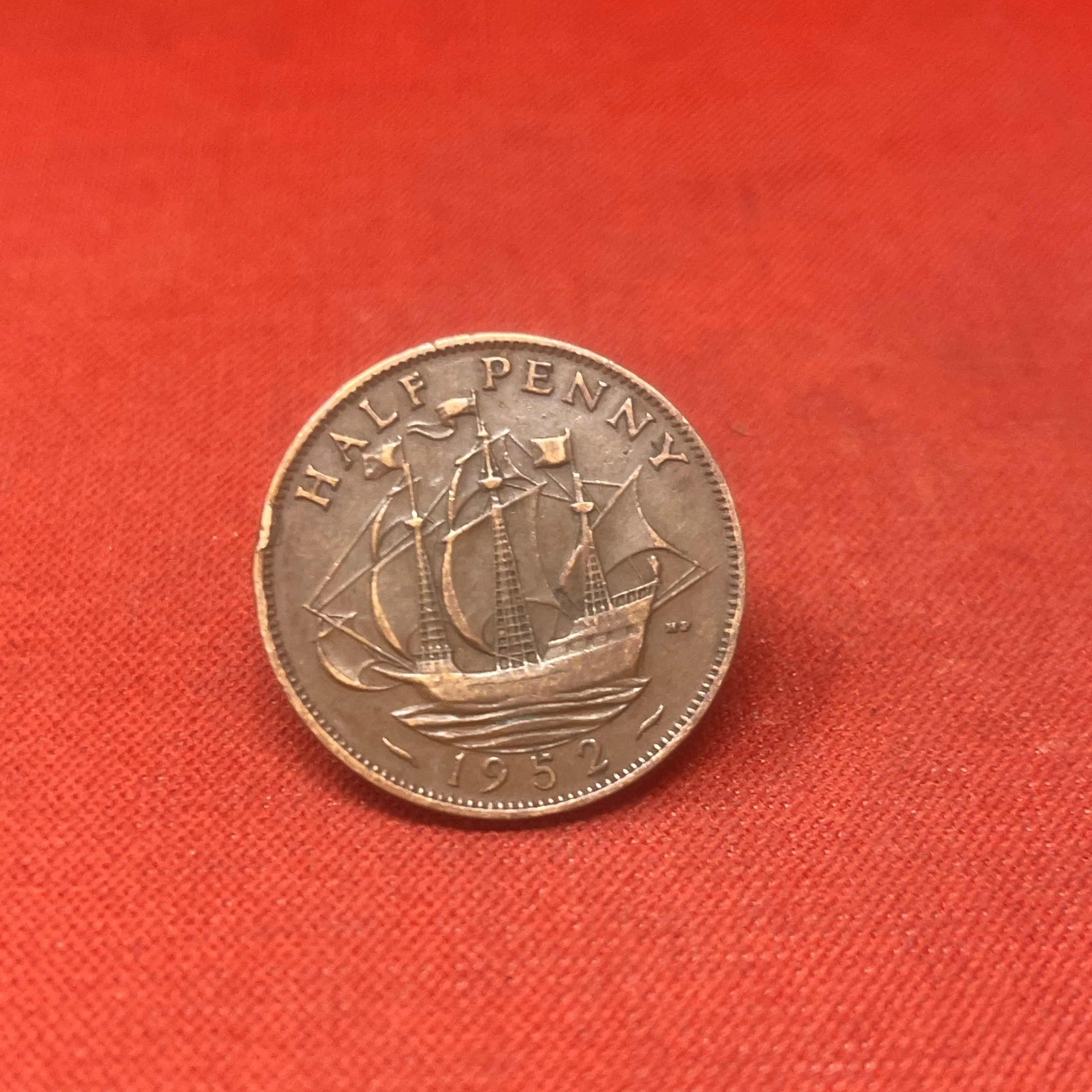 King George VI 1952 Half Penny