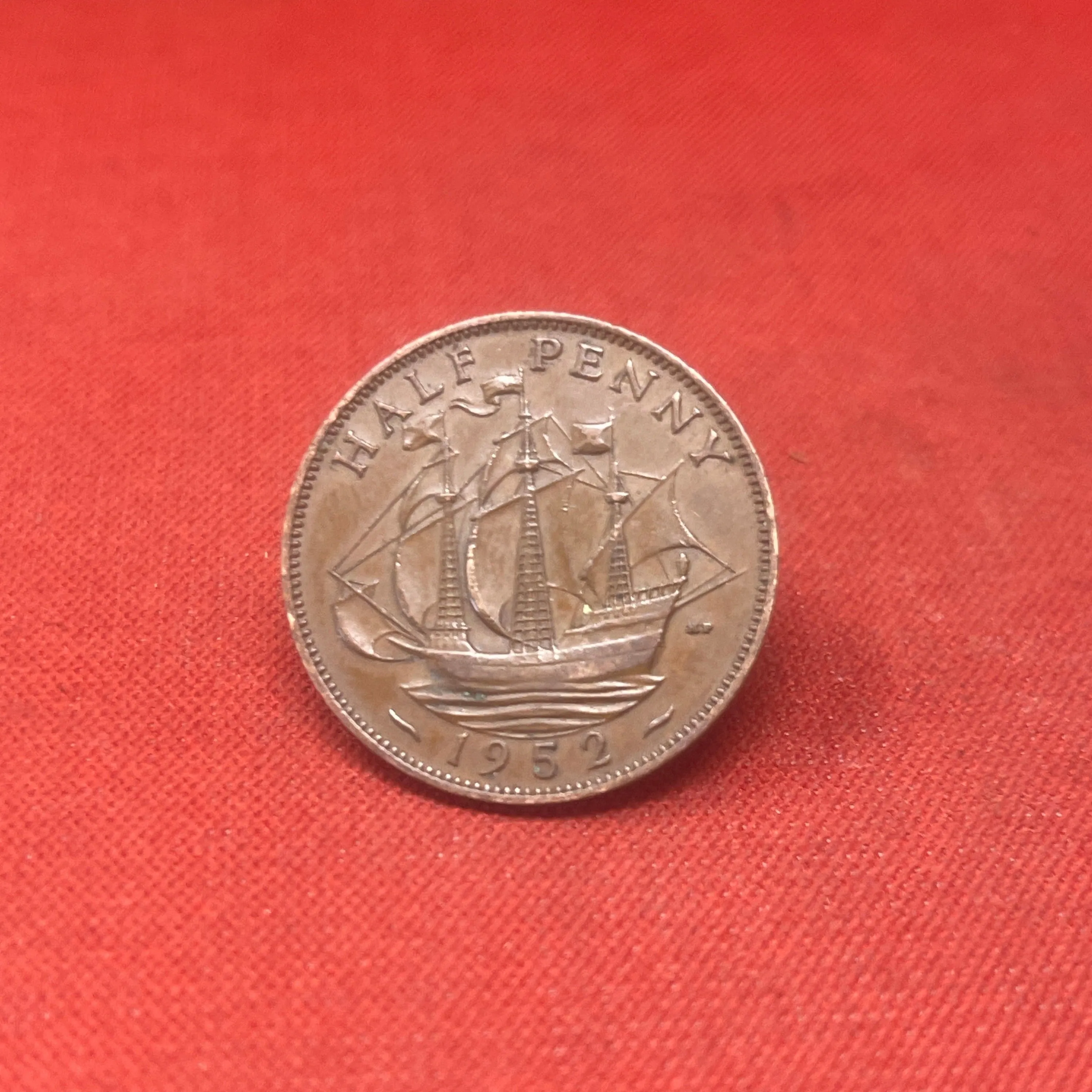 King George VI 1952 Half Penny