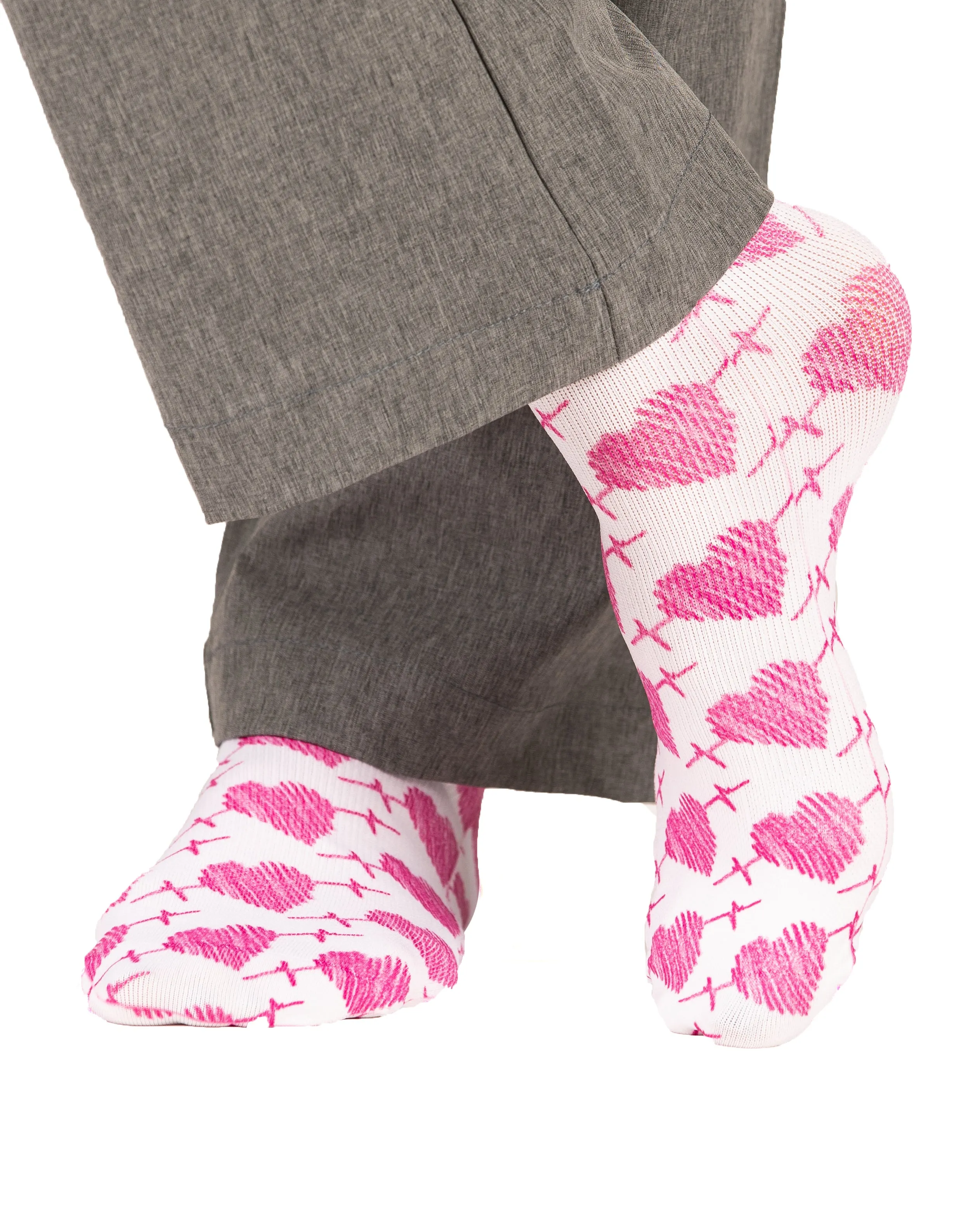 Lovebird Compression Scrubs Socks