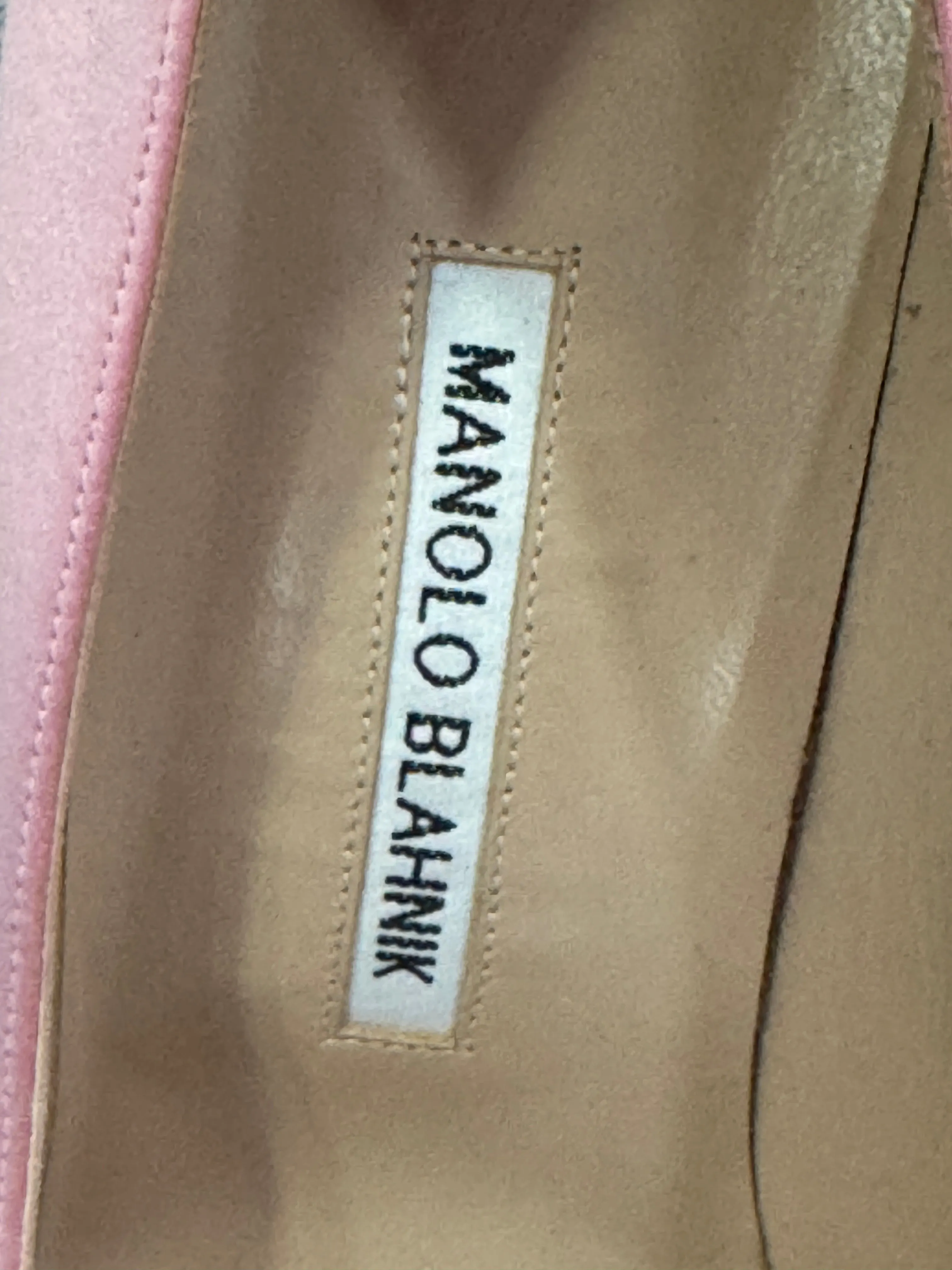 Manolo Blahnik Pink Satin Hangisi Jewel Buckle Pumps 105mm UK 6.5 EU 39.5 👠