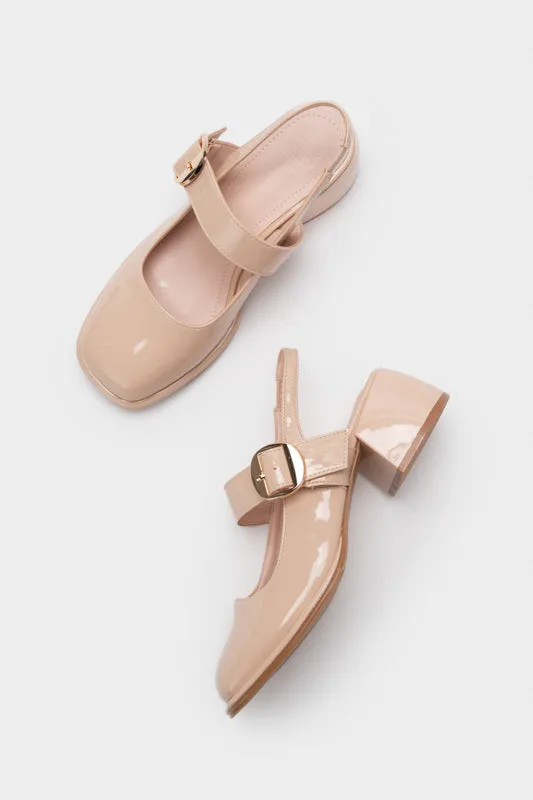 MARY JANE SLINGBACK CHUNKY HEEL