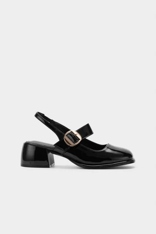 MARY JANE SLINGBACK CHUNKY HEEL