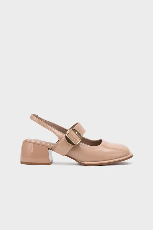 MARY JANE SLINGBACK CHUNKY HEEL