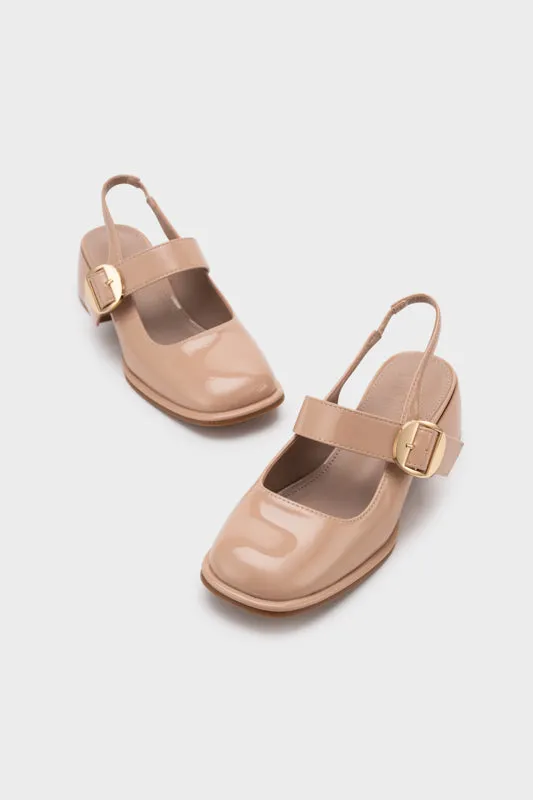 MARY JANE SLINGBACK CHUNKY HEEL