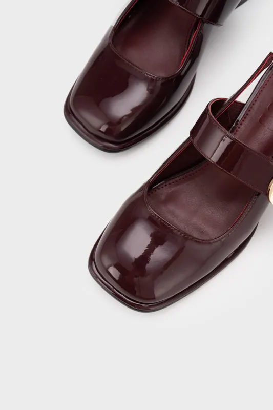 MARY JANE SLINGBACK CHUNKY HEEL