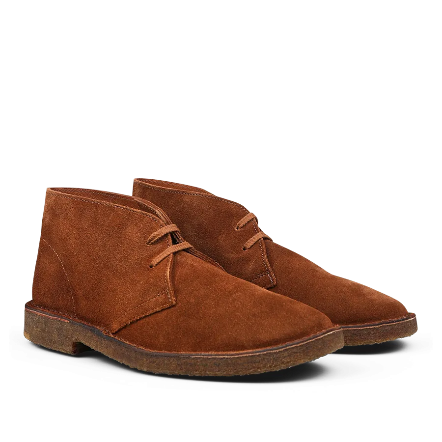 Mattone Brown Suede Leather Montflex Boots