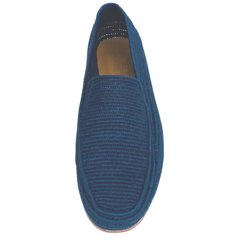 Men's Raffia Loafer Navy