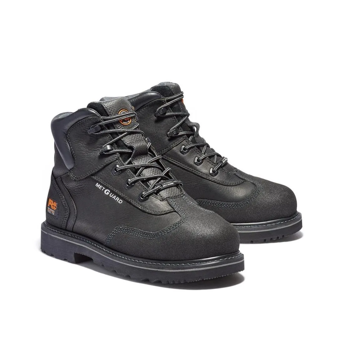 Met Guard 6 Inch Steel-Toe Work Boot Black