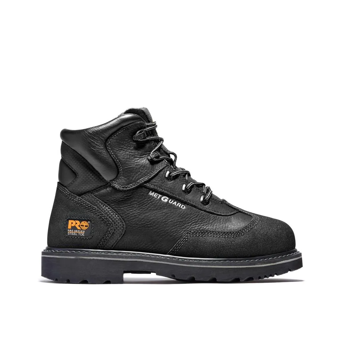 Met Guard 6 Inch Steel-Toe Work Boot Black