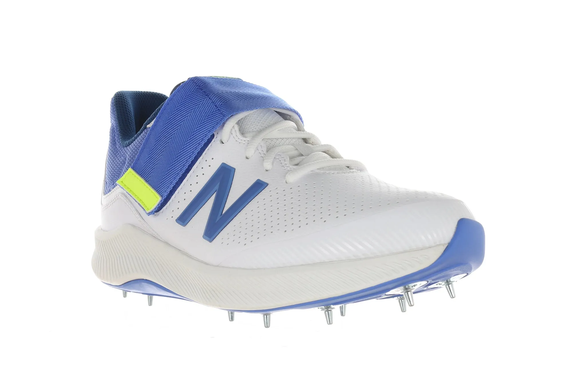 New Balance CK4040 W5 Cricket Spikes White/Blue/Yellow - 2E Fit