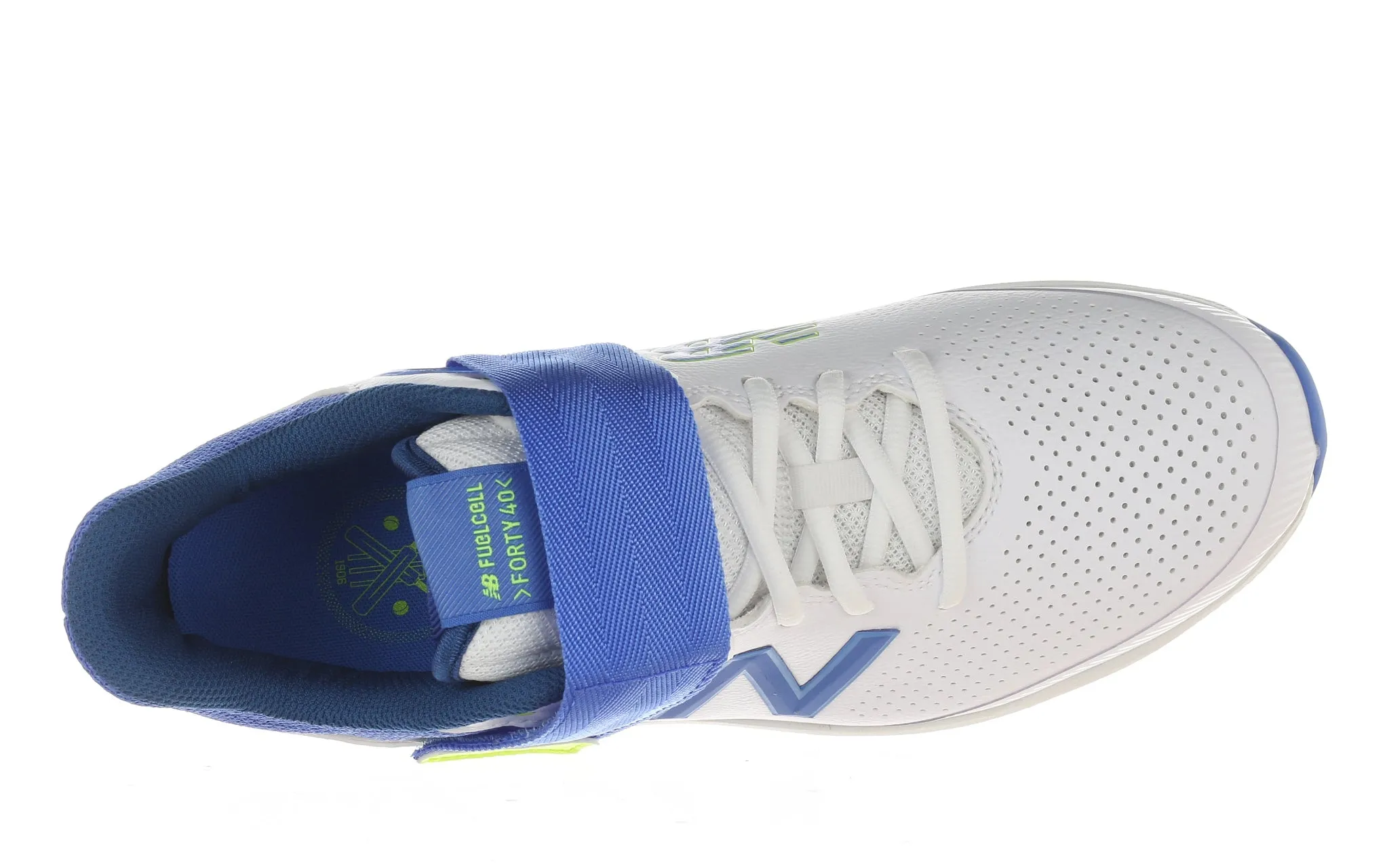 New Balance CK4040 W5 Cricket Spikes White/Blue/Yellow - 2E Fit