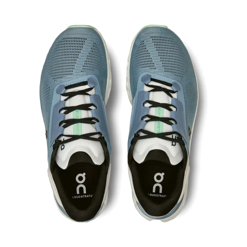 On Men's Cloudstratus 3 Sneaker in Wash/Metal