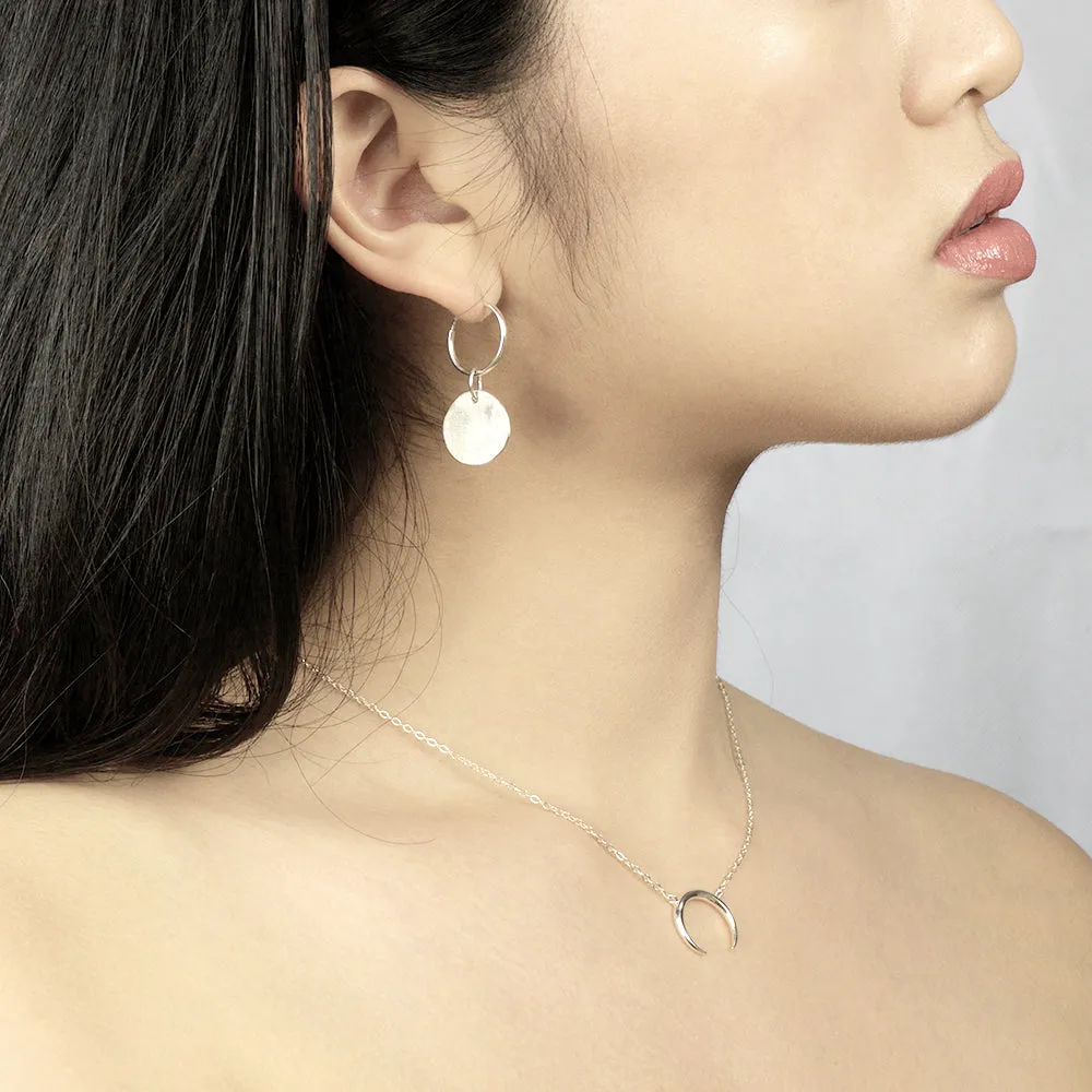 Penny Earrings - Silver