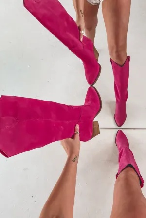 Pink Is My Middle Name Real Italian Leather Western Boot