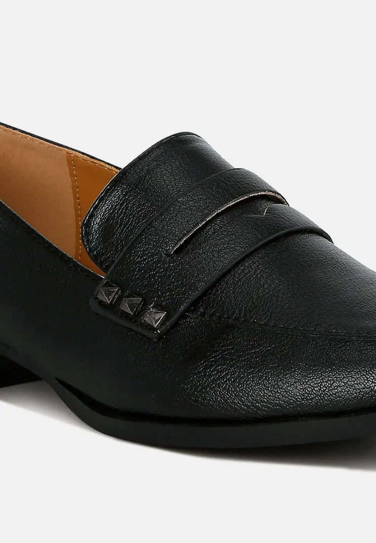 Potania Penny Strap Metallic Loafers