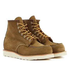 Red Wing Shoes Heritage Work 6Inch Moc Toe Men's Olive Mohave Boots