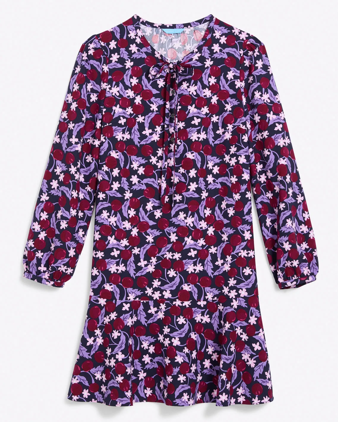 Rosanne Shift Dress in Plum Floral