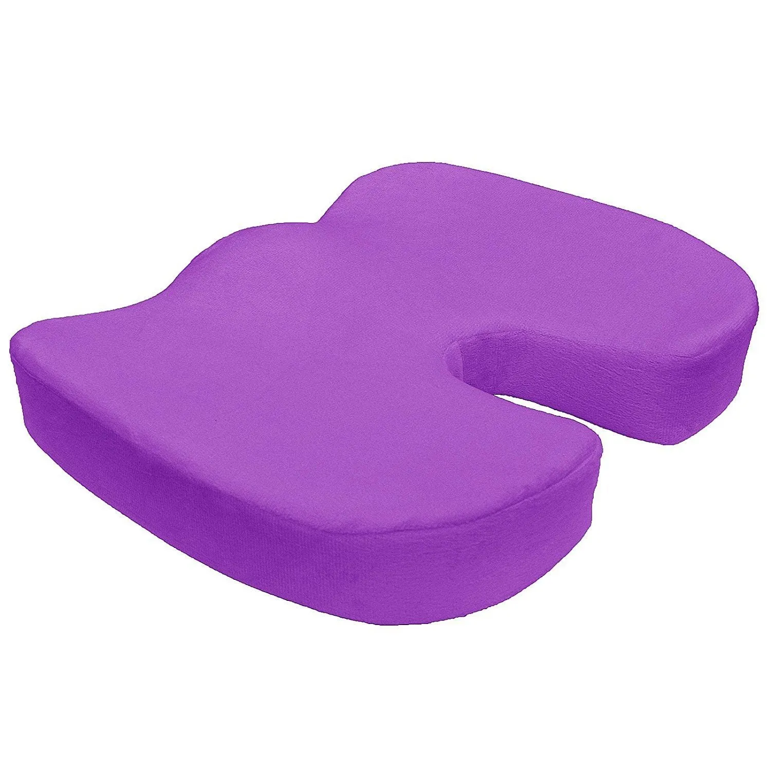 Seat Cushion - Non Slip High Resilience Memory Foam Coccyx Seat Cushion Pad Support Pillow Sciatica and Pain Relief