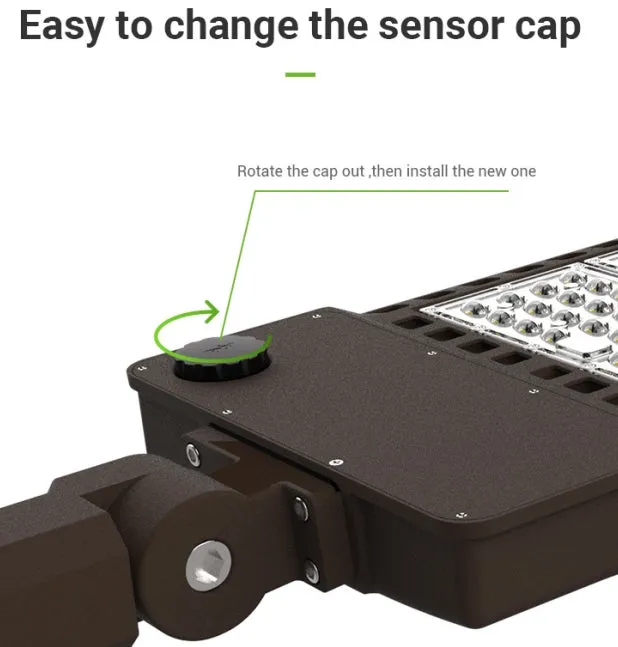 Shoe Box Light WATTAGE SWITCHABLE (100w/150w/200w) 34,000 Lumen (Optional Remote Programmability)