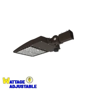 Shoe Box Light WATTAGE SWITCHABLE (100w/150w/200w) 34,000 Lumen (Optional Remote Programmability)