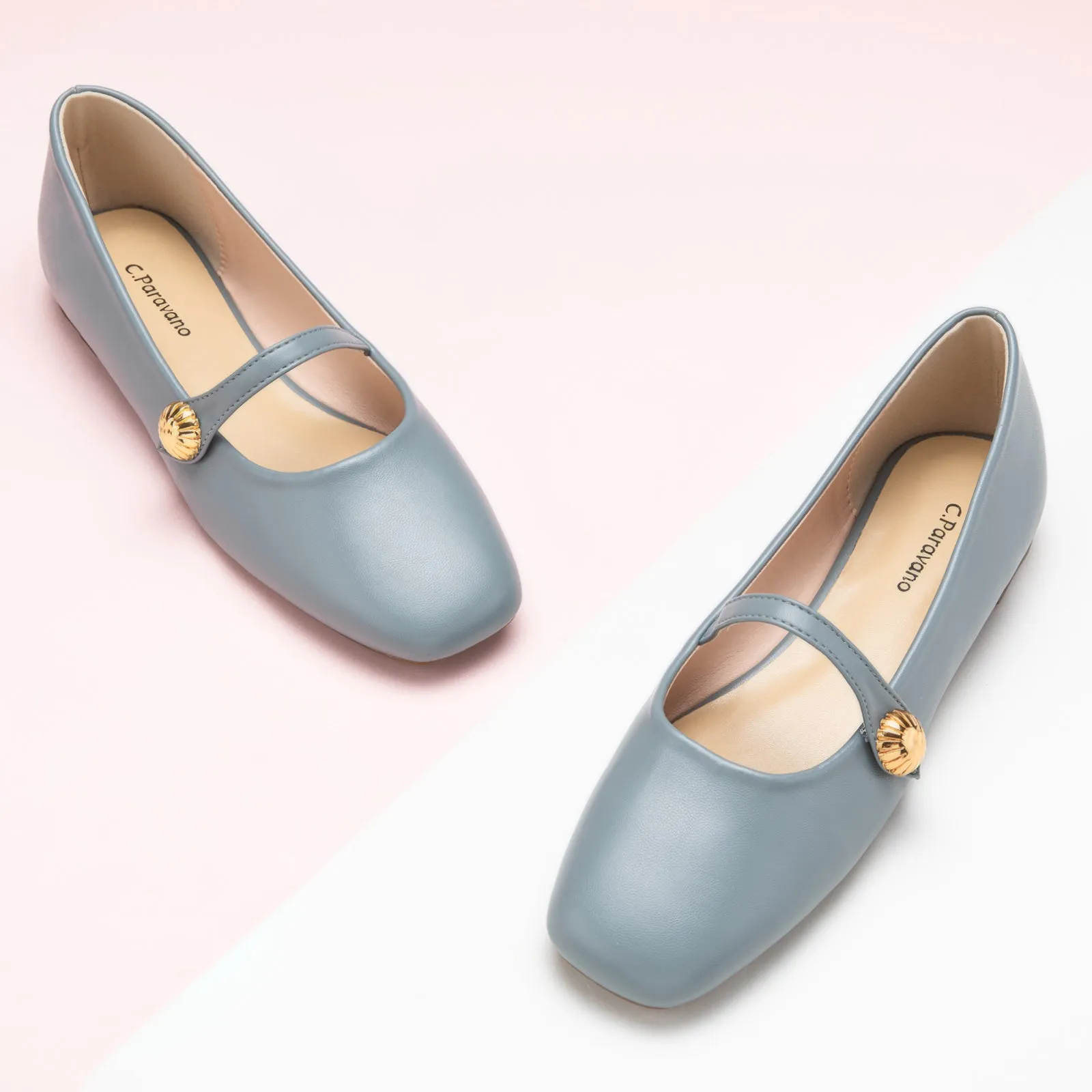 Single-Strap Mary Jane (Clara) Blue