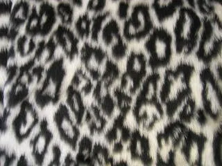 Snow leopard fuzzy faux fur car steering wheel cover