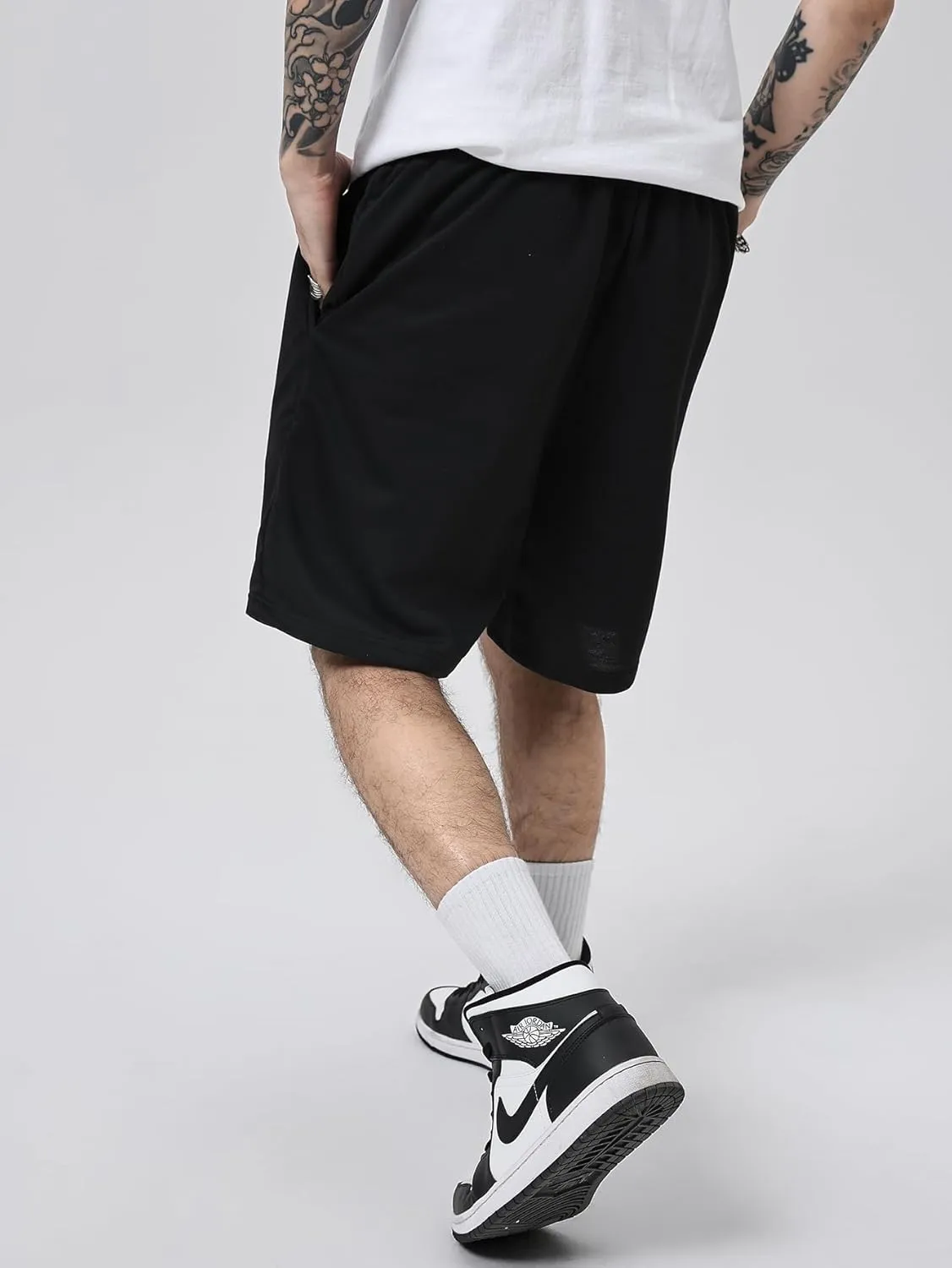 SOLY HUX Mens Graphic Shorts Casual Summer Drawstring Elastic Waist Shorts with Pockets Y2K Streetwear
