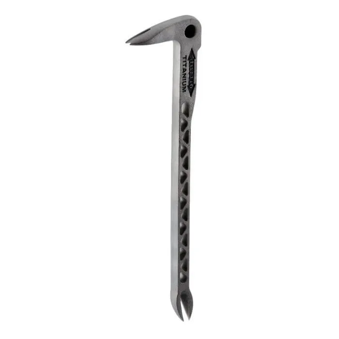 Stiletto TICLW-12 11.5" Titanium Clawbar Nail Puller with Dimpler