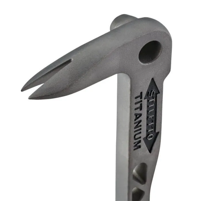 Stiletto TICLW-12 11.5" Titanium Clawbar Nail Puller with Dimpler