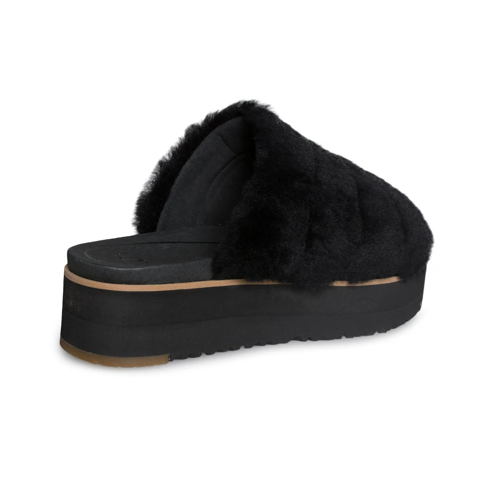 UGG Fluff Yeah Sandal Black - Women's