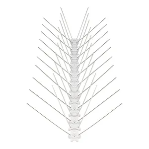 VIIRKUJA Bird Spikes 3 Metres Stainless Steel Pigeon Repellent 4 Rows Total Length 300 cm